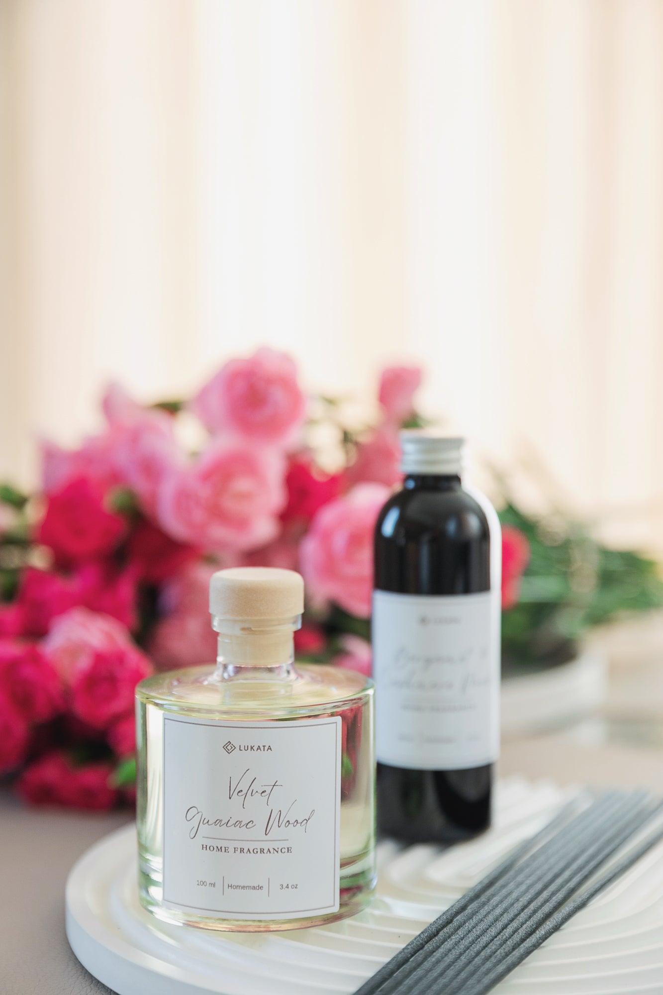 Reed Diffuser Fragrance Refill with 8 Sticks – Eco-Friendly Scent Addition for Your Existing Diffuser