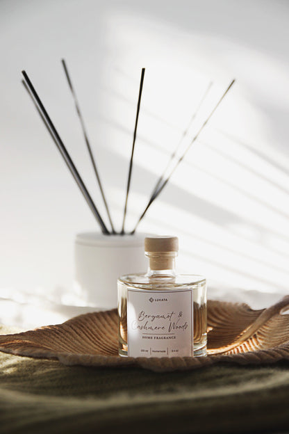 Elegant 100 ml  Reed Diffuser with White Gypsum Cover - Home Fragrance