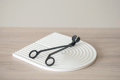 Sveču dakts trimmeris - melnas nerūsējošā tērauda šķēres sveču kopšanai