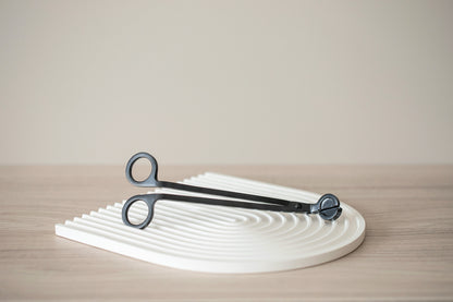 Sveču dakts trimmeris - melnas nerūsējošā tērauda šķēres sveču kopšanai