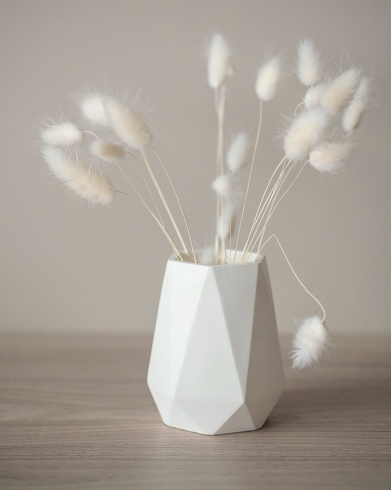 Dimanta formas vāze sausiem ziediem - puķu poda mājas dekors, iekārtošanās dāvana