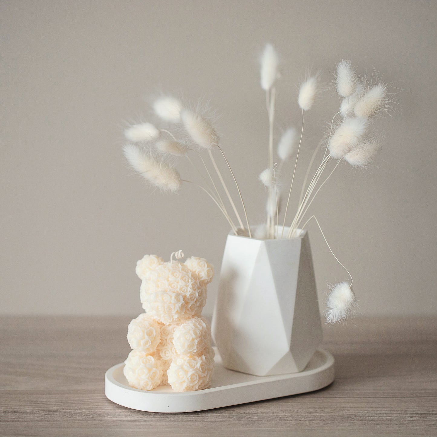 Dimanta formas vāze sausiem ziediem - puķu poda mājas dekors, iekārtošanās dāvana