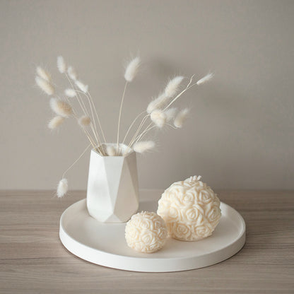 Dimanta formas vāze sausiem ziediem - puķu poda mājas dekors, iekārtošanās dāvana