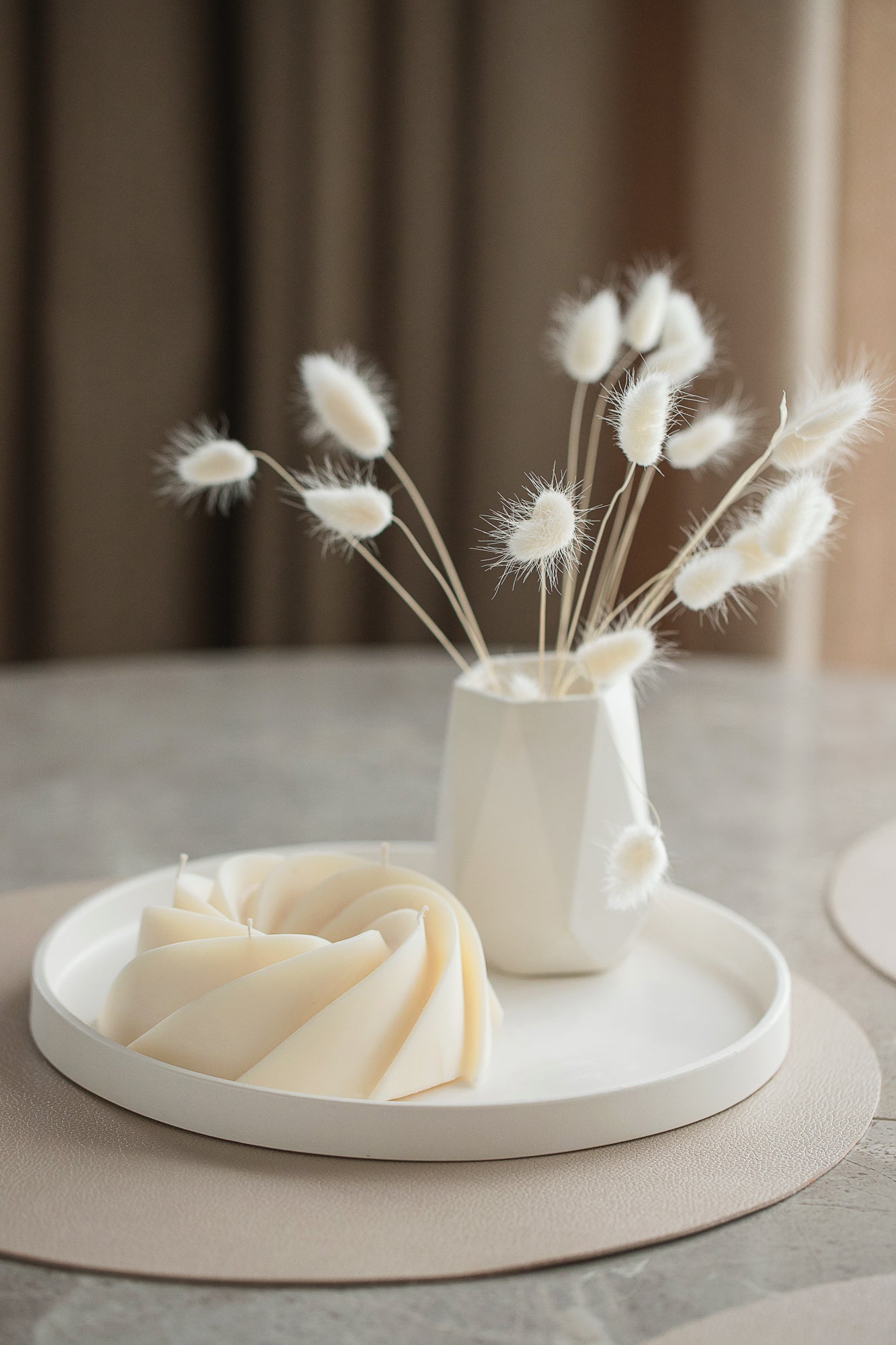 Dimanta formas vāze sausiem ziediem - puķu poda mājas dekors, iekārtošanās dāvana