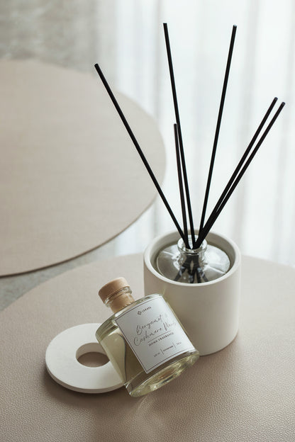 Elegant 100 ml  Reed Diffuser with White Gypsum Cover - Home Fragrance