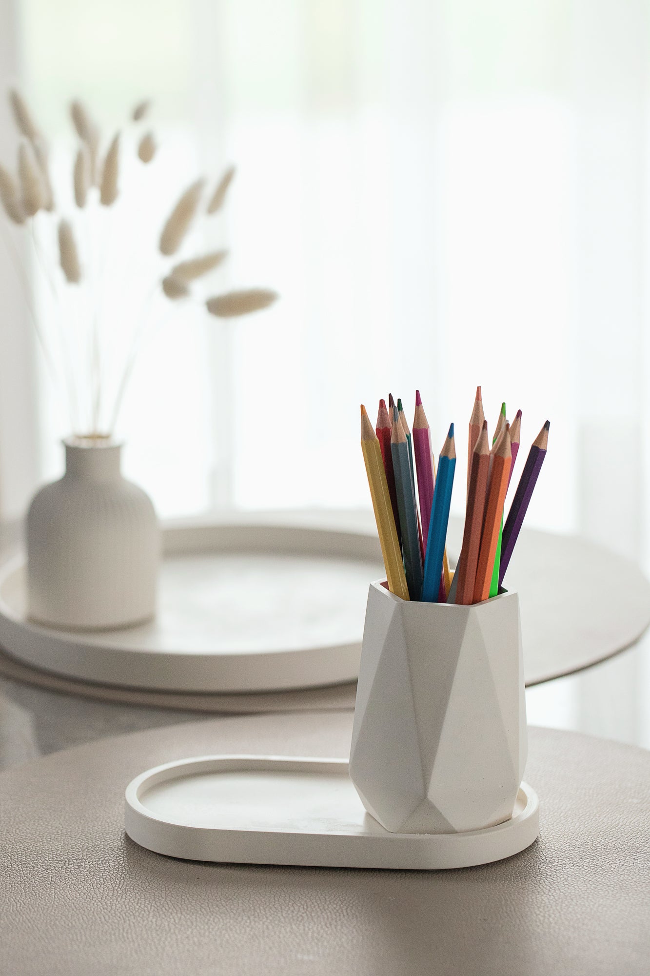 Dimanta formas vāze sausiem ziediem - puķu poda mājas dekors, iekārtošanās dāvana