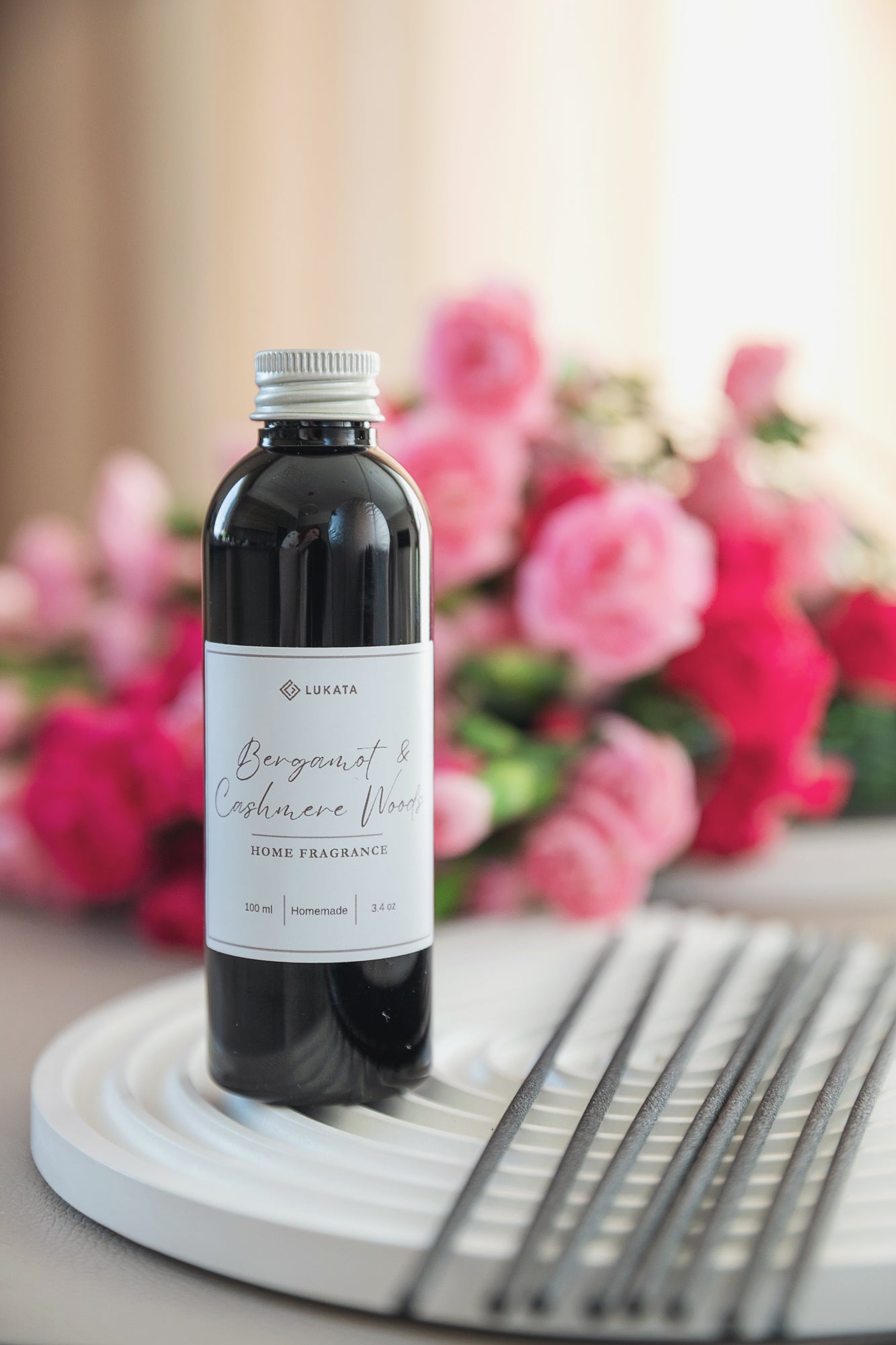 Reed Diffuser Fragrance Refill with 8 Sticks – Eco-Friendly Scent Addition for Your Existing Diffuser