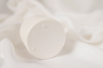 Cone Scented Candle in Handmade Gypsum Jar, Coconut Wax Candle with Cotton Wick