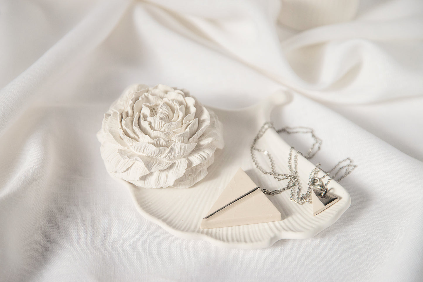 Gypsum Peony Blossom, Home Decor Element